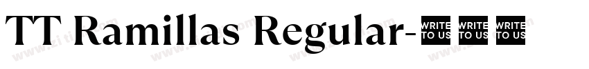 TT Ramillas Regular字体转换 TT Ramillas Regular字体转换